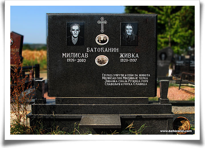 0188 Porodična grobnica Živke i Milisava Batoćanina