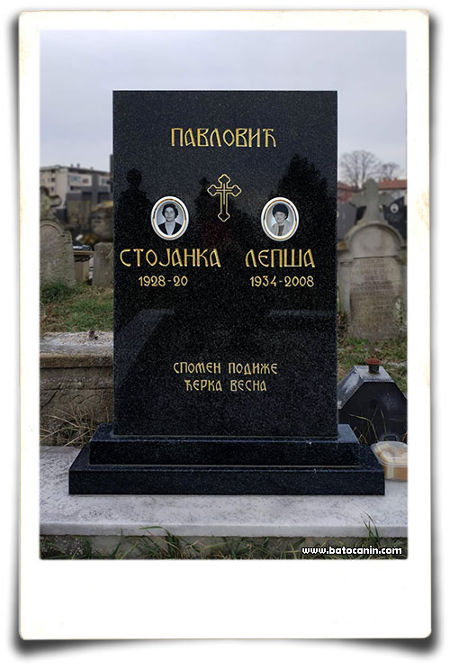 0604 Nadgrobni spomenik Pavlović Stojanke i Lepše